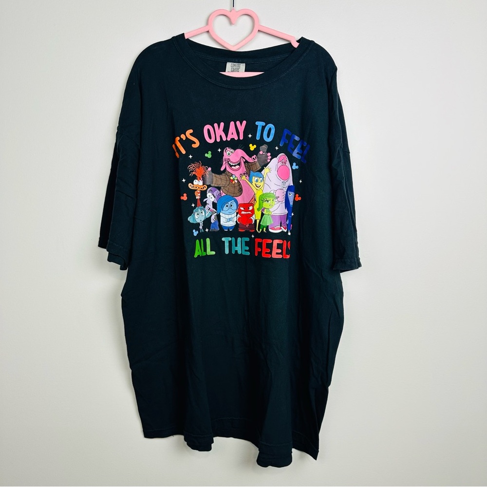 Comfort Colors Disney Inside out Graphic T-Shirt Size 3XL